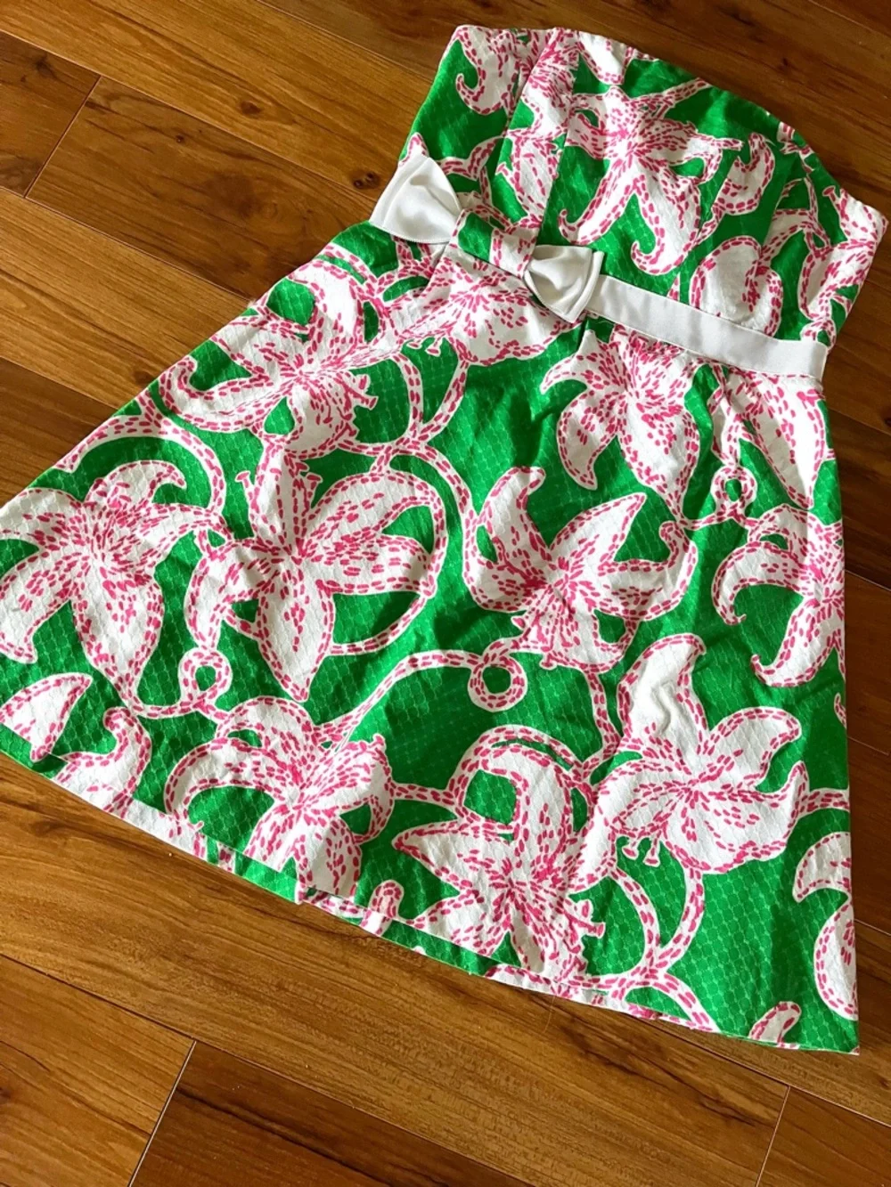 Lily Pulitzer Amberly Strapless Floral Mini Dress 12 - Picture 10 of 15
